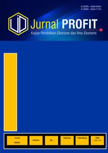 					View Vol. 12 No. 1 (2025): Jurnal PROFIT: Kajian Pendidikan Ekonomi dan Ilmu Ekonomi
				